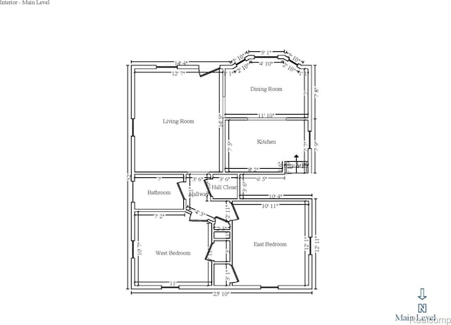 852 Cambridge Rd, Berkley, MI 48072 - view of property floor plan