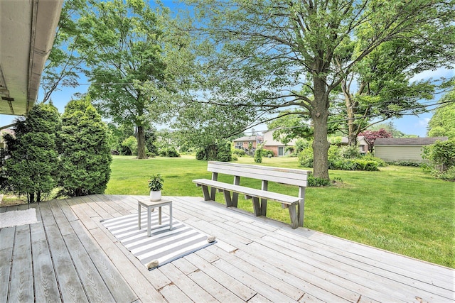 30151 Westfield St, Farmington Hills, MI 48334 - wooden deck with a yard