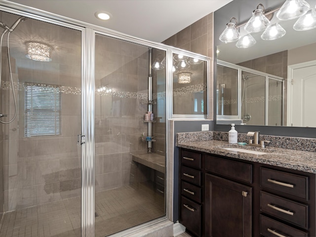 13531 Brampton Ct, Utica, MI 48315 - full bath with vanity and a shower stall