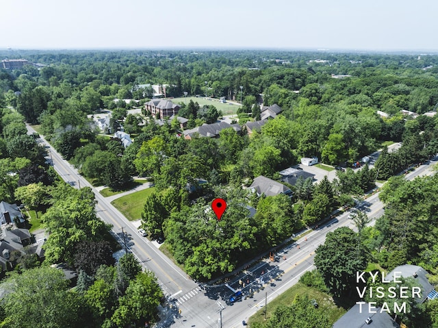 3 Woodward Ln SE, Grand Rapids, MI 49506 - aerial overview of property's location with a forest