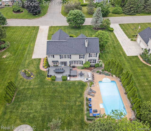 7235 Goldenrod Ct, Brighton, MI 48116 - view of subject property featuring a pool