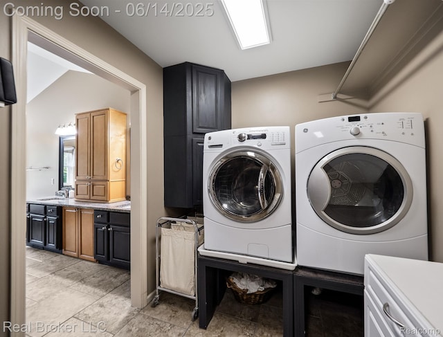 7235 Goldenrod Ct, Brighton, MI 48116 - laundry room featuring cabinet space and independent washer and dryer