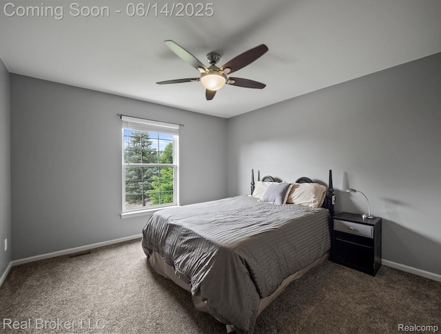 7235 Goldenrod Ct, Brighton, MI 48116 - bedroom featuring carpet floors and ceiling fan