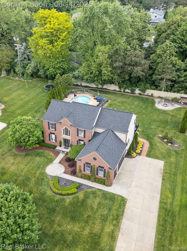 7235 Goldenrod Ct, Brighton, MI 48116 - aerial view of property and surrounding area
