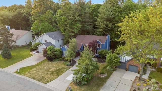 2696 Cedar Key Dr, Lake Orion, MI 48360 - view from above of property