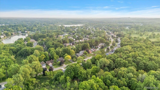 2696 Cedar Key Dr, Lake Orion, MI 48360 - aerial view of property's location with a forest
