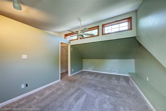 290 Florawood Blvd, Waterford, MI 48327 - bonus room with dark carpet and a ceiling fan