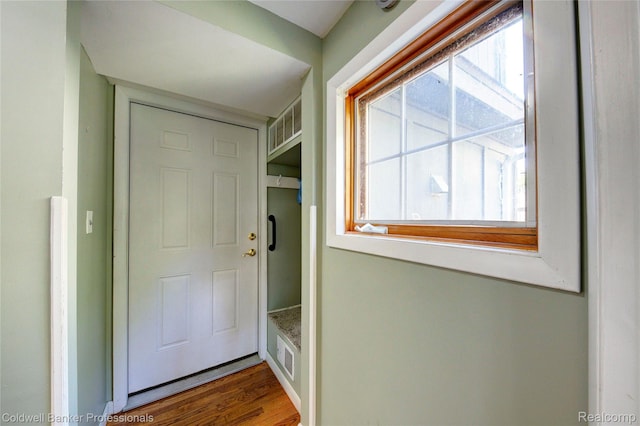290 Florawood Blvd, Waterford, MI 48327 - doorway to outside with wood finished floors