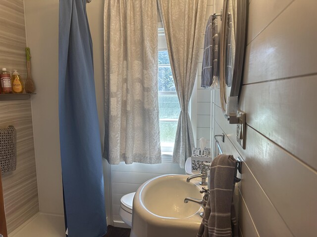 501 W 13th St, Cadillac, MI 49601 - full bathroom featuring a sink and a shower with shower curtain