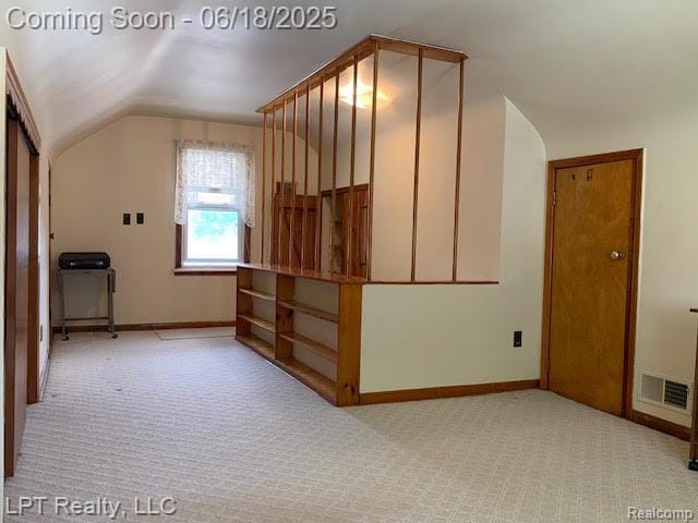 1811 Goddard Rd, Lincoln Park, MI 48146 - bonus room with lofted ceiling and light carpet