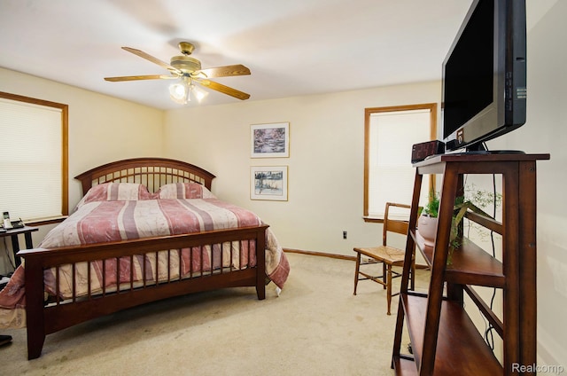 16251 Prest St, Detroit, MI 48235 - bedroom with light colored carpet and a ceiling fan