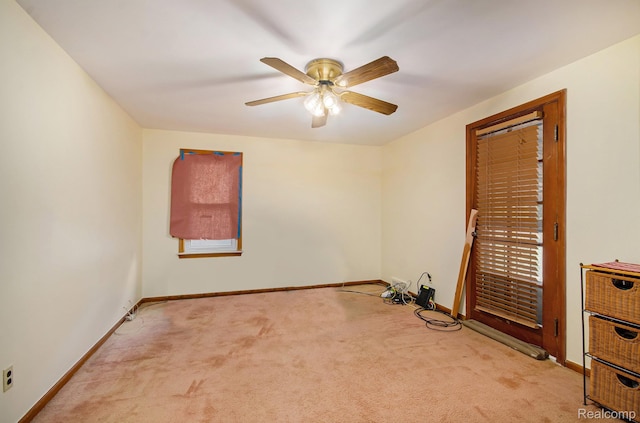 16251 Prest St, Detroit, MI 48235 - empty room with carpet and ceiling fan