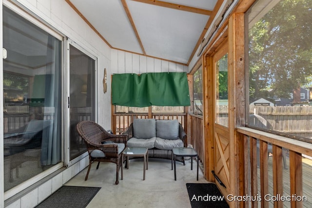 1142 Orchard Ave SE, Grand Rapids, MI 49506 - sunroom featuring lofted ceiling