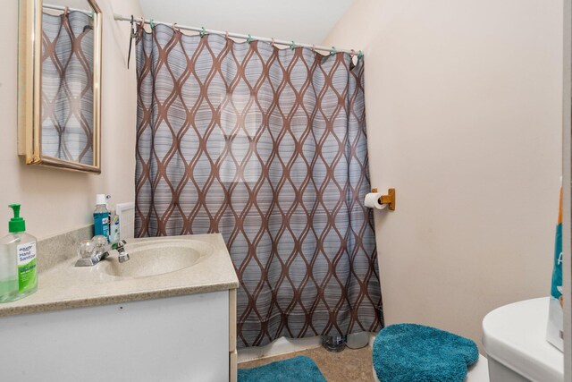 10765 Northland Dr, Big Rapids, MI 49307 - full bathroom featuring vanity and a shower with curtain