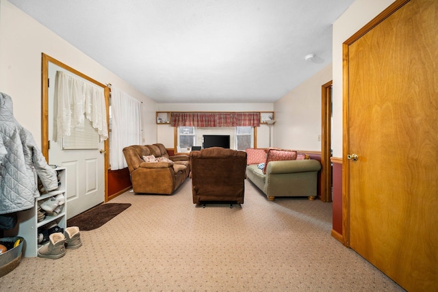 10765 Northland Dr, Big Rapids, MI 49307 - living room featuring a fireplace
