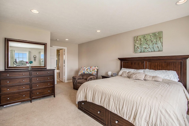 7990 Hemel Ln, Richland, MI 49083 - bedroom featuring light colored carpet and recessed lighting