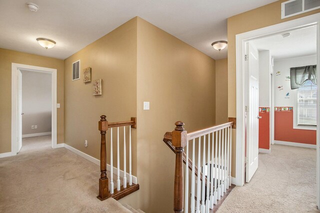 7990 Hemel Ln, Richland, MI 49083 - corridor with an upstairs landing and carpet