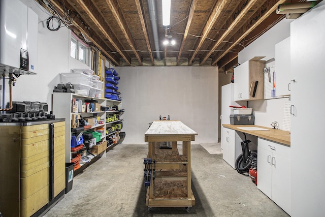 17872 Victors Ln, Marshall, MI 49068 - basement featuring tankless water heater