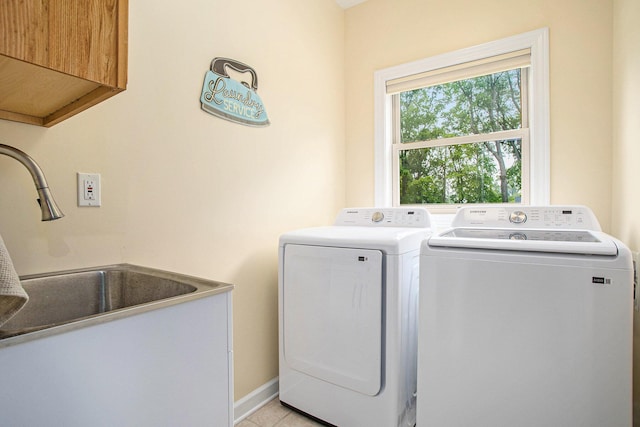 17872 Victors Ln, Marshall, MI 49068 - washroom featuring independent washer and dryer and cabinet space