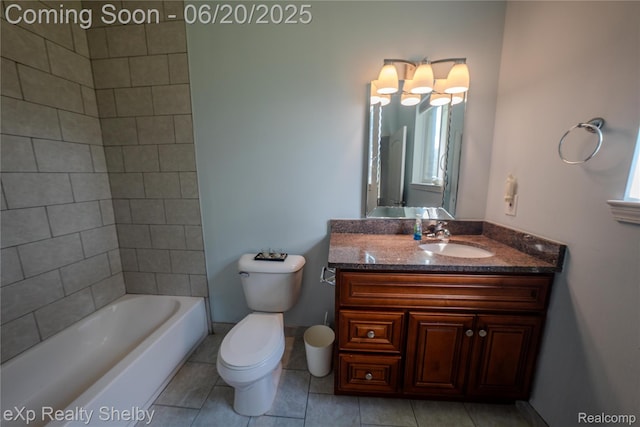24986 Murray St, Harrison Township, MI 48045 - bathroom with vanity and tile patterned flooring
