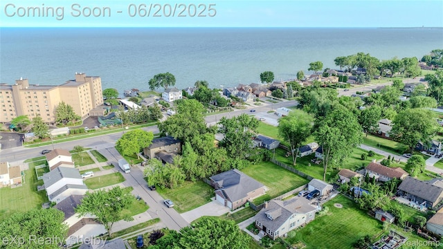 24986 Murray St, Harrison Township, MI 48045 - aerial overview of property's location with nearby suburban area