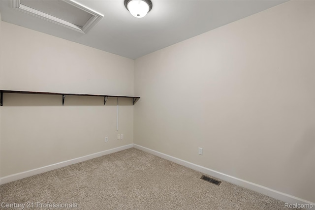 4013 Ardsley Ct, Clarkston, MI 48348 - unfurnished room featuring carpet and attic access