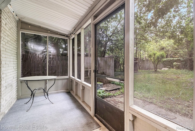 2830 Colony, Ann Arbor, MI 48104 - unfurnished sunroom with lofted ceiling