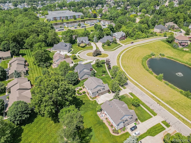 8595 Eastway Dr, White Lake, MI 48386 - aerial view of residential area with a nearby body of water
