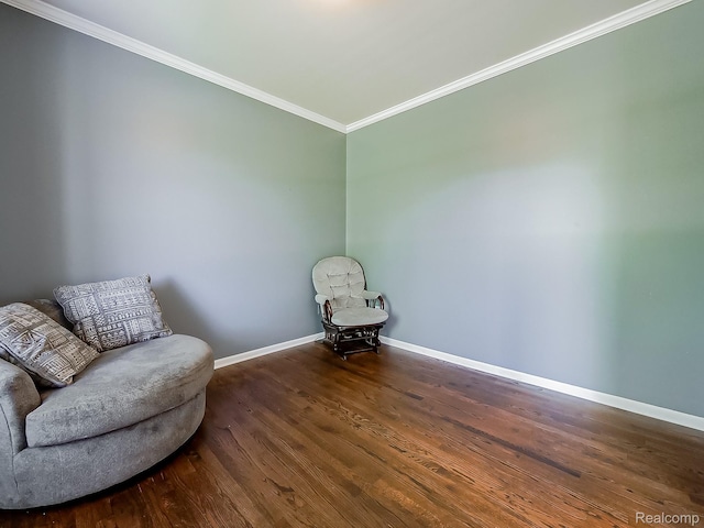 8595 Eastway Dr, White Lake, MI 48386 - unfurnished room featuring wood finished floors and ornamental molding