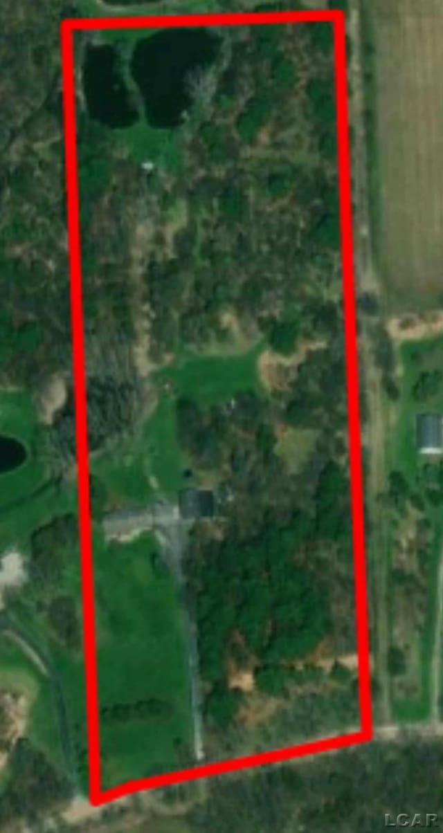 13936 Allen Rd, Clinton, MI 49236 - map / location with property parcel outlined