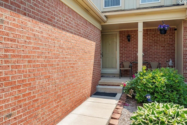 3059 Ailsa Craig, Ann Arbor, MI 48108 - entrance to property featuring brick siding and covered porch
