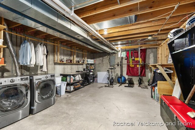 1579 Geddes Ave NW, Grand Rapids, MI 49534 - unfinished basement with separate washer and dryer and electric panel