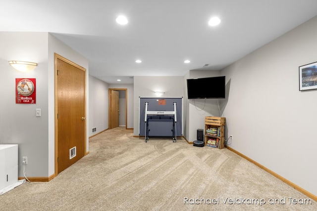1579 Geddes Ave NW, Grand Rapids, MI 49534 - living area featuring carpet floors and recessed lighting