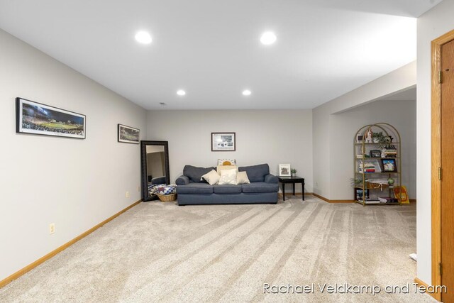 1579 Geddes Ave NW, Grand Rapids, MI 49534 - living area with carpet and recessed lighting