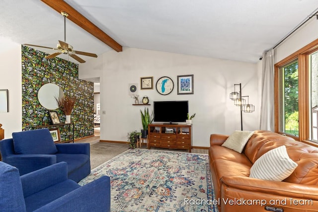 1579 Geddes Ave NW, Grand Rapids, MI 49534 - carpeted living area featuring ceiling fan and baseboards