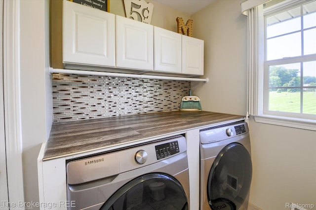 1484 E Baldwin Rd, Grand Blanc, MI 48439 - washroom with independent washer and dryer and cabinet space
