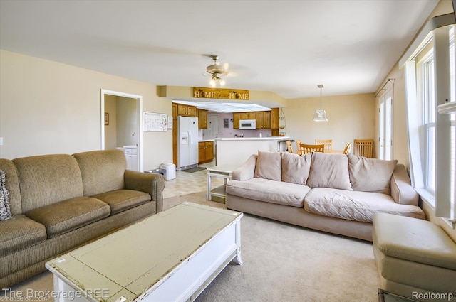 1484 E Baldwin Rd, Grand Blanc, MI 48439 - living area with ceiling fan