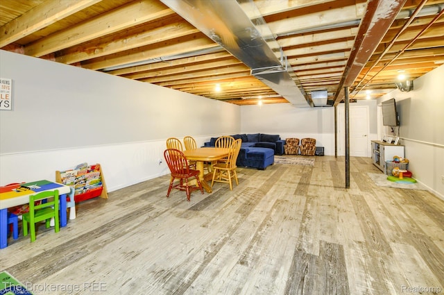 1484 E Baldwin Rd, Grand Blanc, MI 48439 - recreation room with wood finished floors
