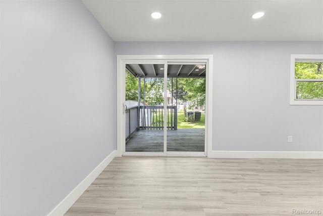33420 Bentley Ct, Westland, MI 48186 - unfurnished room with recessed lighting and light wood-style floors