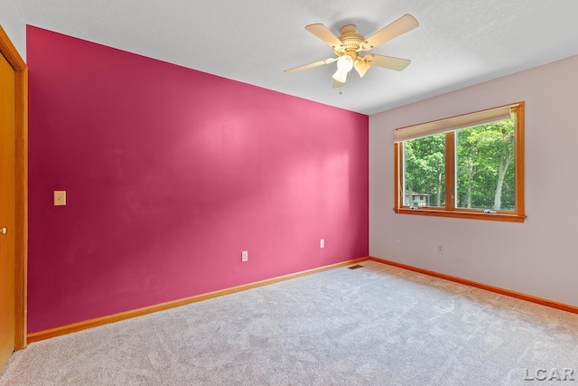 838 Stetson St, Tecumseh, MI 49286 - spare room with carpet and ceiling fan