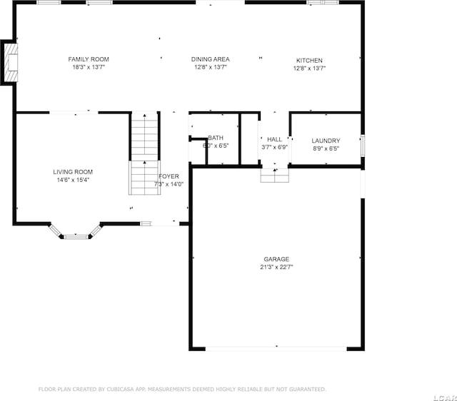 838 Stetson St, Tecumseh, MI 49286 - view of floor plan / room layout