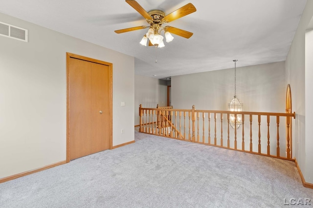 838 Stetson St, Tecumseh, MI 49286 - unfurnished room with carpet and a ceiling fan