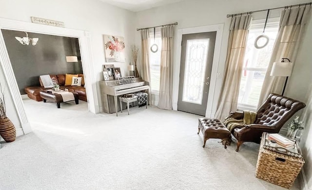 307 N Jefferson St SE, Lowell, MI 49331 - sitting room featuring carpet