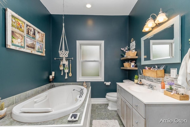 307 N Jefferson St SE, Lowell, MI 49331 - full bathroom featuring a whirlpool tub and vanity