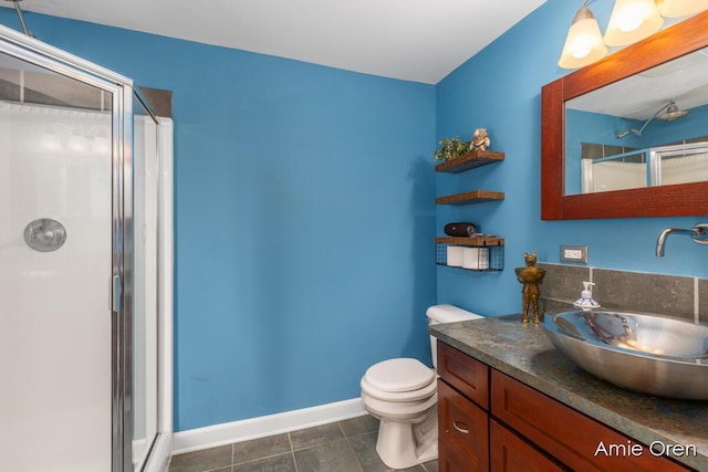 307 N Jefferson St SE, Lowell, MI 49331 - bathroom featuring a stall shower and vanity