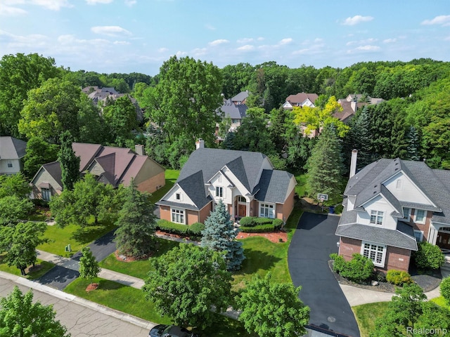 7304 Colchester Ln, West Bloomfield, MI 48322 - aerial perspective of suburban area