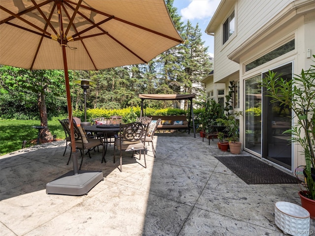 7304 Colchester Ln, West Bloomfield, MI 48322 - view of patio / terrace featuring outdoor dining space