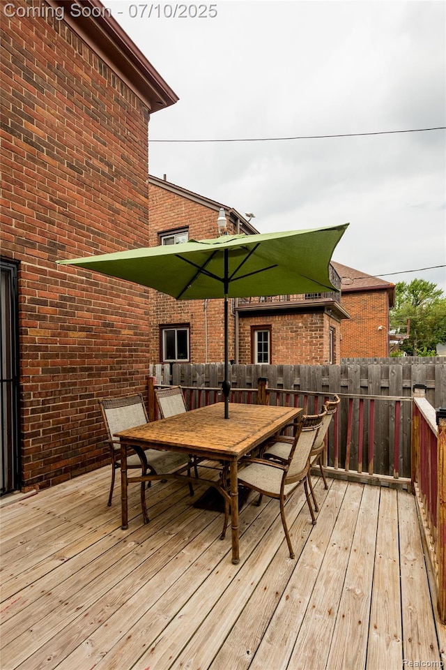 3924 Yorkshire Rd, Detroit, MI 48224 - deck featuring outdoor dining area