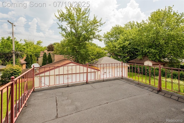 3924 Yorkshire Rd, Detroit, MI 48224 - view of patio with an outbuilding