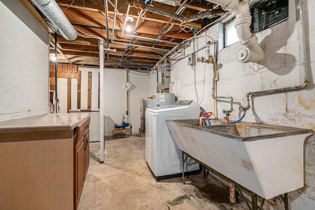 55146 M 51 N, Dowagiac, MI 49047 - unfinished basement featuring refrigerator and water heater